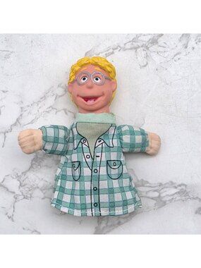 Vintage Russ Berrie Finger Puppet Ben Olafson PBS Puppet Place 1994 Toy Pretend